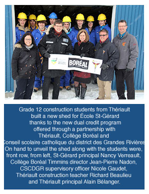 Photo of Grade 12 Construction students